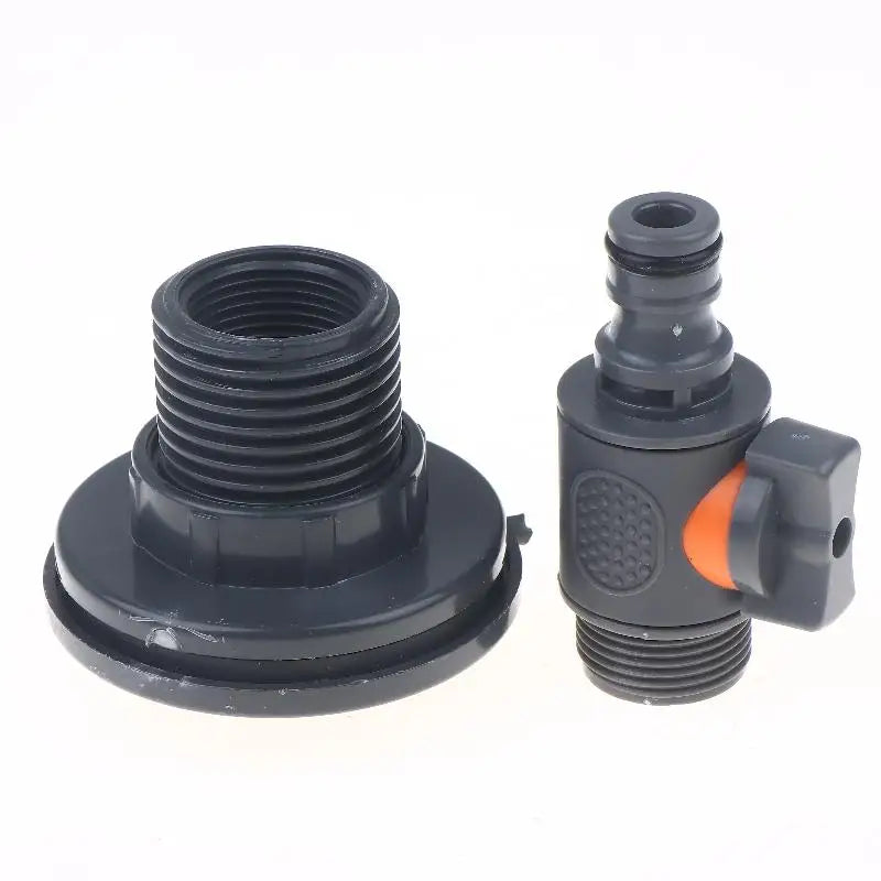 PVC Water Tank Adapter Kit with Valve – Rainwater Collection
