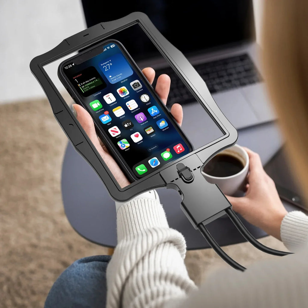 Hands-Free Neck Magnifier – 50 LED Rechargeable Large Screen