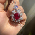Huitan Bridal Cubic Zirconia Pendant Necklace | Wedding Jewelry