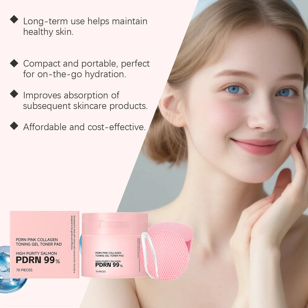 PDRN Collagen Toner Pads – Brighten, Hydrate & Smooth Skin
