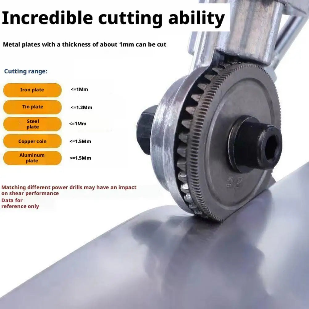 Electric Drill Sheet Metal Cutter Attachment | Plate Shearer