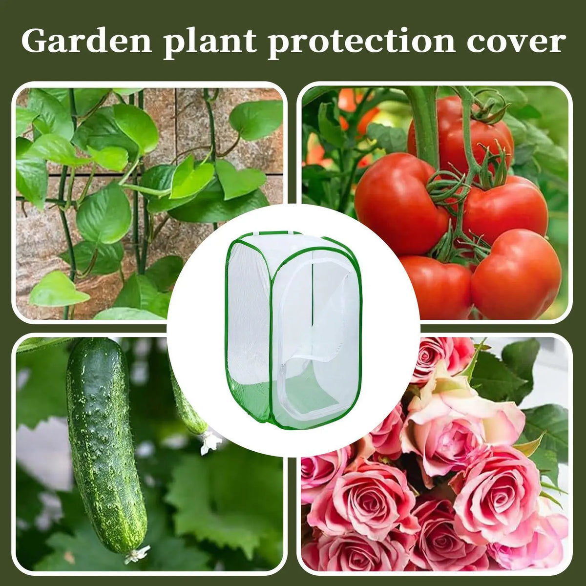 Foldable Plant Protector Mesh Cover | Raised Bed Garden Netting