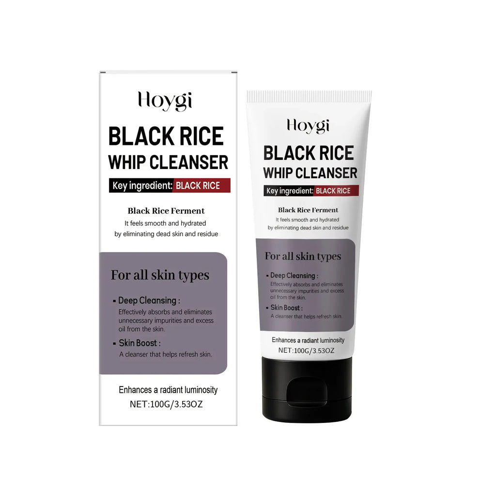 Black Rice Exfoliating Facial Cleanser – Oil Control & Brightening