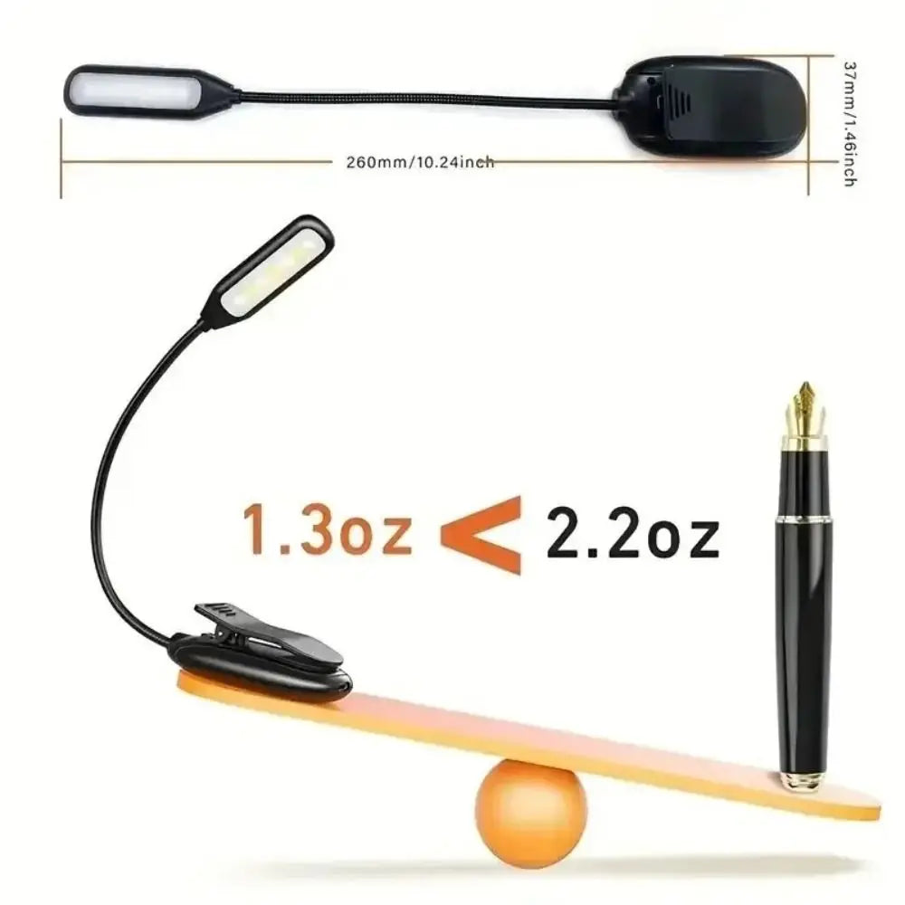 2025 LED Reading Lamp No Harm Eyes Clip Piano Score Portable