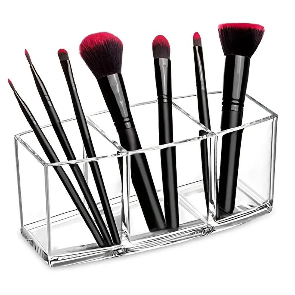 Clear Makeup Brush Organizer Acrylic Cosmetics Brushes Storage