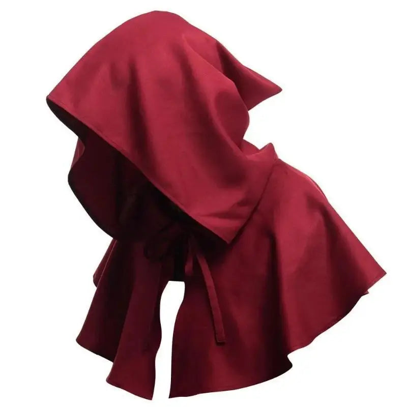 Unisex Men Medieval Costume Renaissance Cloak Hat Halloween Witch