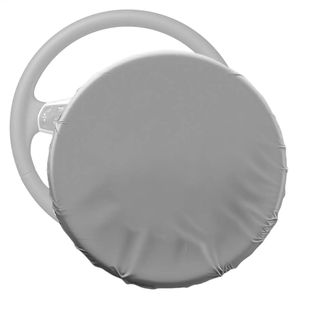 Silver Steering Wheel Sun Shade Cover – Universal UV Shield