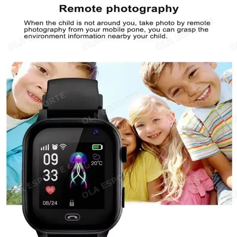 Kids GPS Smart Watch | SOS Calling, Flashlight, Waterproof