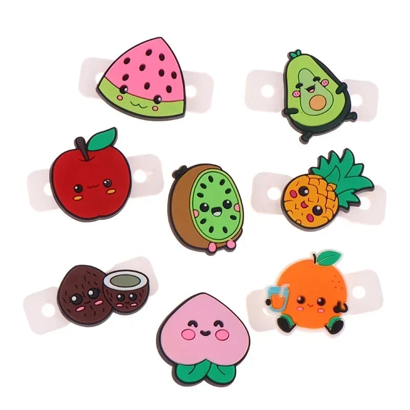 4 6 Lot Tennis Vibration Dampeners Cartoon Fruit Shape Racket Anti
