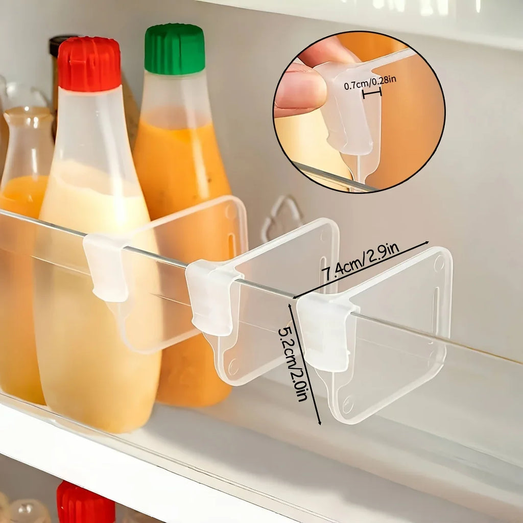 5 10 15 Sturdy Clear Refrigerator Organizer Dividers Adjustable