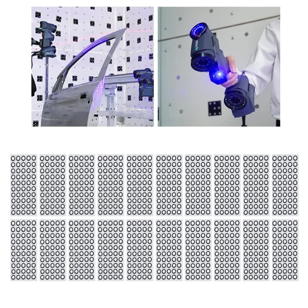 1000 Pcs 3D Scanning Markers 6mm ID 10mm OD Reflective Dots