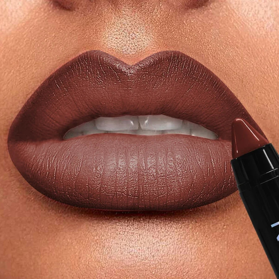 KAFURUX 15-Color Velvet Matte Lip Liner Pencil | Waterproof