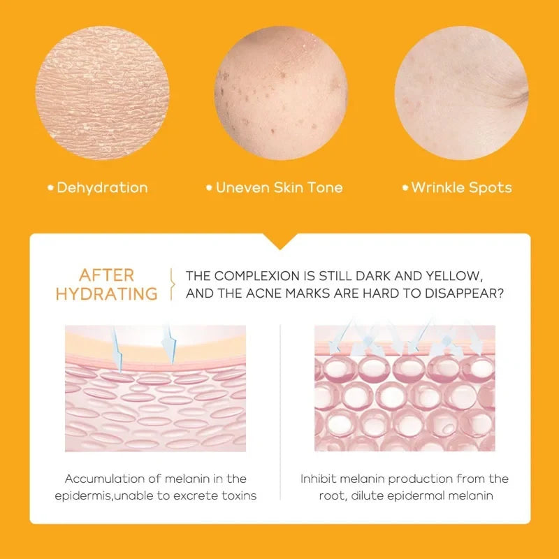 LAIKOU Vitamin C Face Cream Set – 5-Piece Korean Skincare Kit