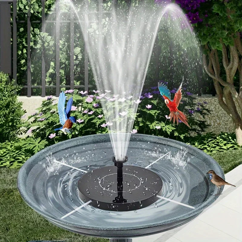 1.4W Solar Bird Bath Fountain Pump – Pond, Garden & Fish Tank