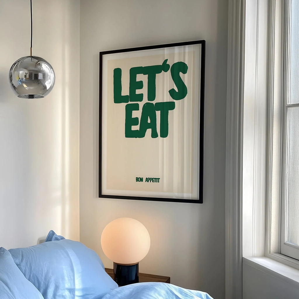 Let's Eat Kitchen Canvas Wall Art Print | Home Decor