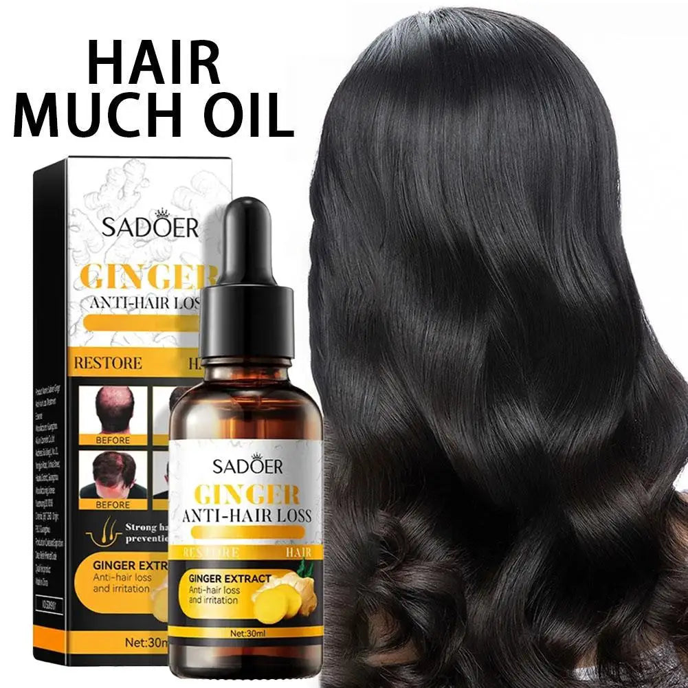Ginger Hair Care Oil Repair Dry Frizzy Serum Prevent Baldness