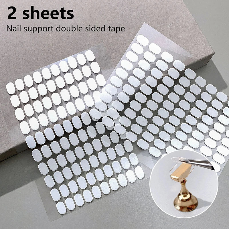 200 Pcs Double-Sided Nail Tape for False Nail Display Stand