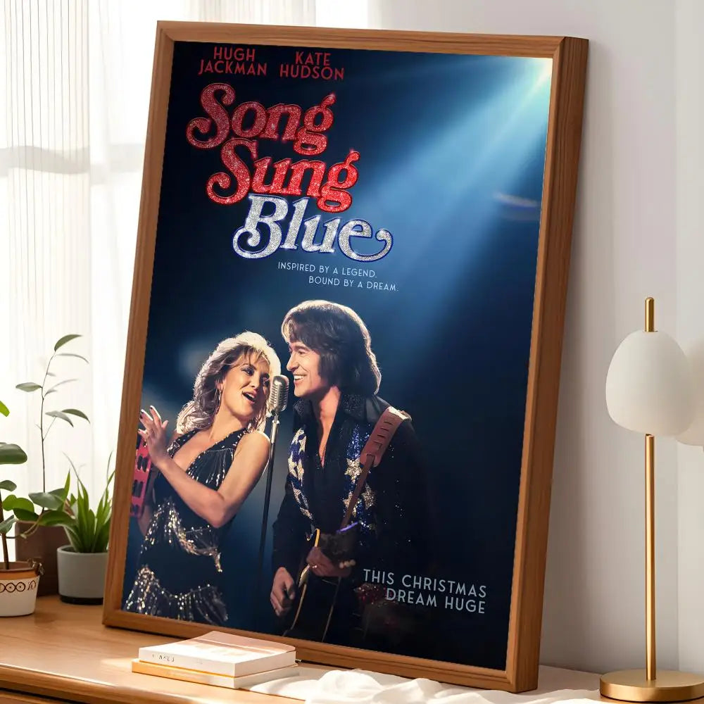Song Sung Blue HD PVC Self-Stick Wall Art Poster | Waterproof