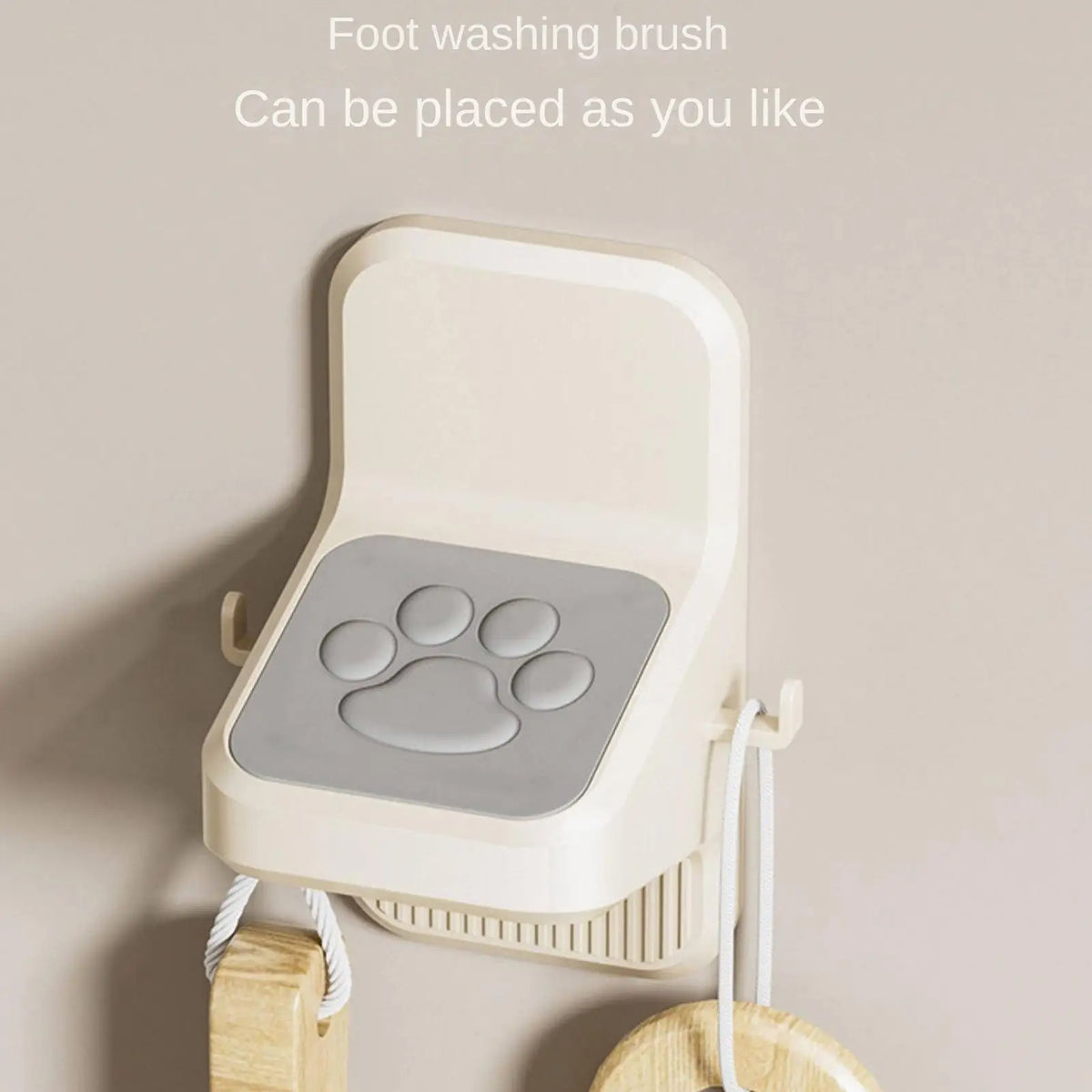 No-Drill Shower Foot Rest with Hooks & Suction Cup for Shaving