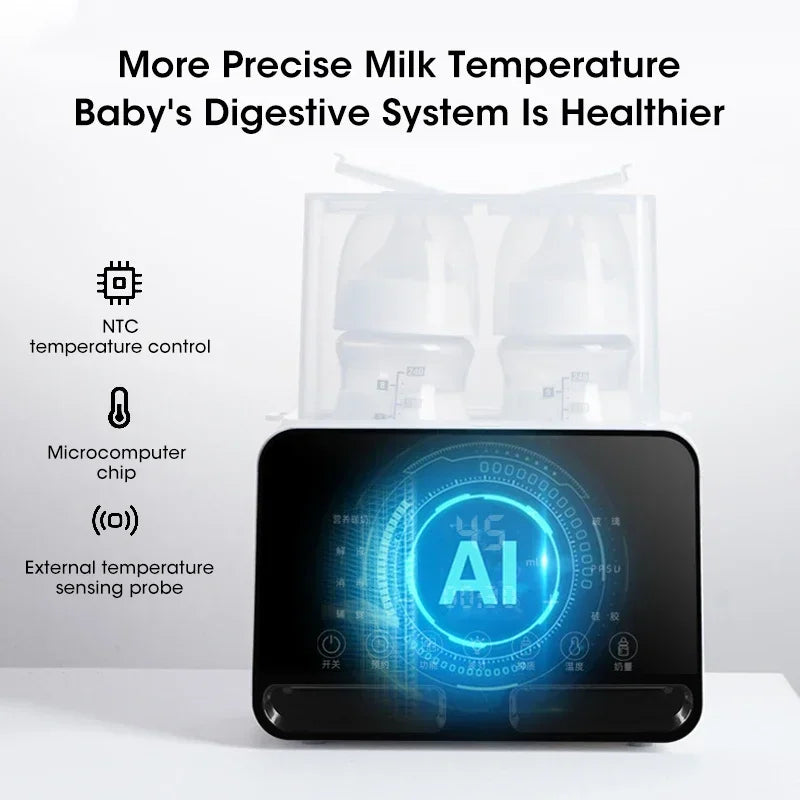2-in-1 Baby Bottle Warmer & Sterilizer | Smart Temp Control