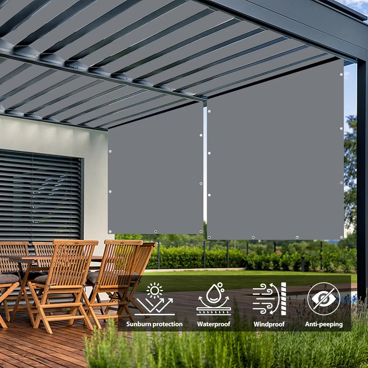 Waterproof Sun Shade Sail UV Block Canopy – Patio & Garden