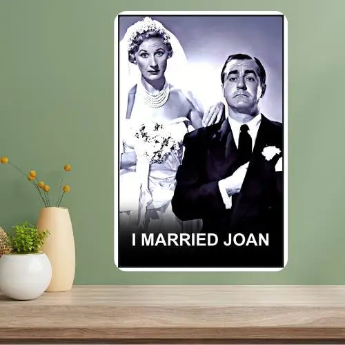 I Married Joan Classic TV Show Metal Poster Sign | Retro Décor