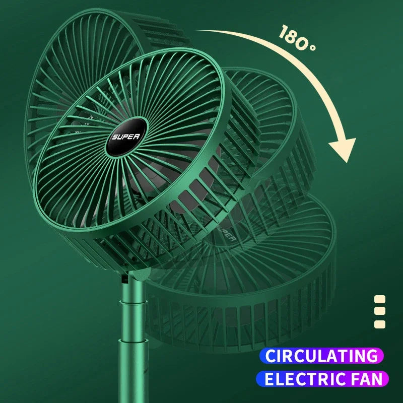 Foldable USB Desktop Fan – Portable Rechargeable Low Noise