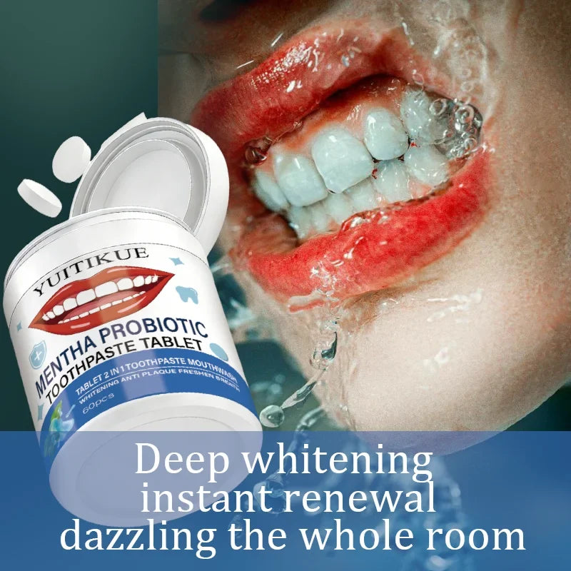 Probiotic Toothpaste Tablets – 2-in-1 Toothpaste & Mouthwash 60pc