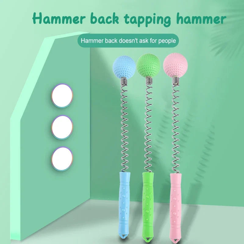 Manual Massage Hammer Stick – Spring Ball Body Massager