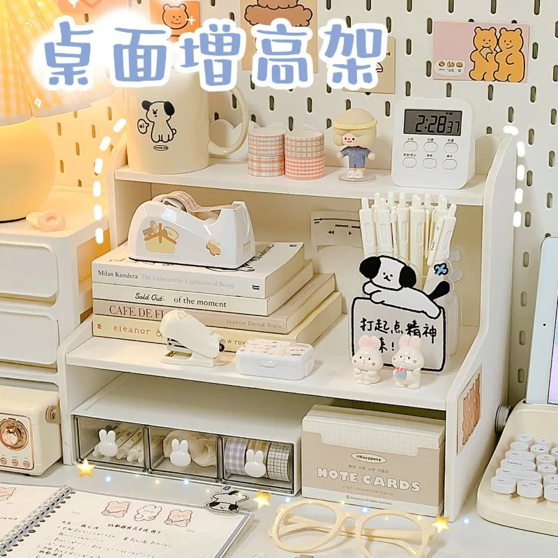 Desktop Multi-Layer Shelf – Stationery, Books & Cosmetics