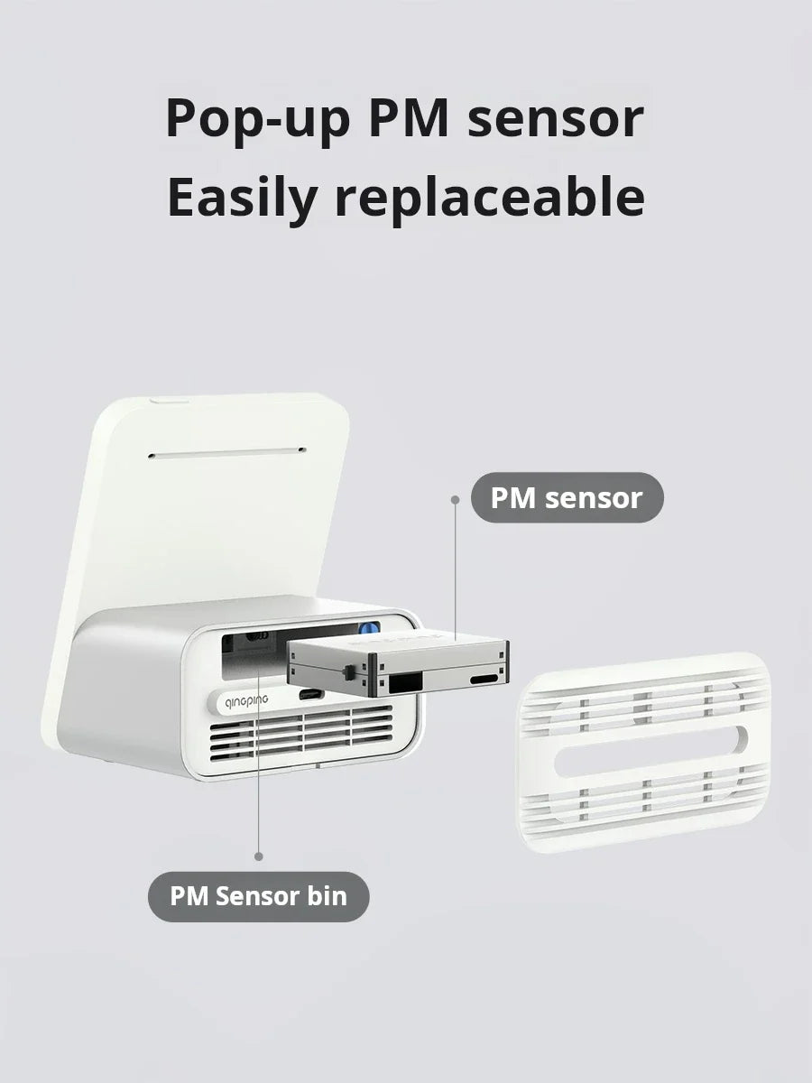 Qingping Air Detector Temperature Humidity Sensor Touch Screen