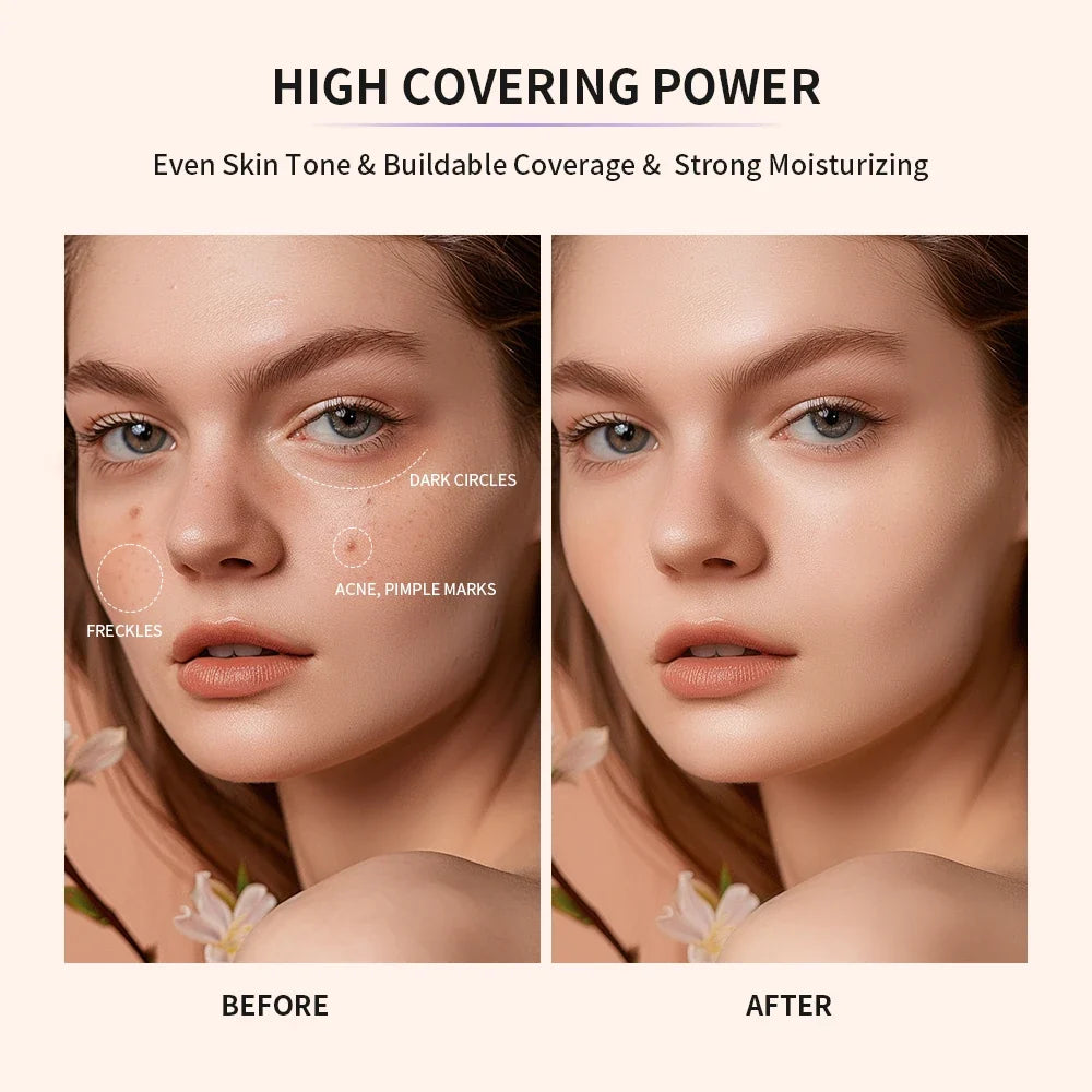 CC Cream Foundation – High Coverage, Hydrating Matte Finish