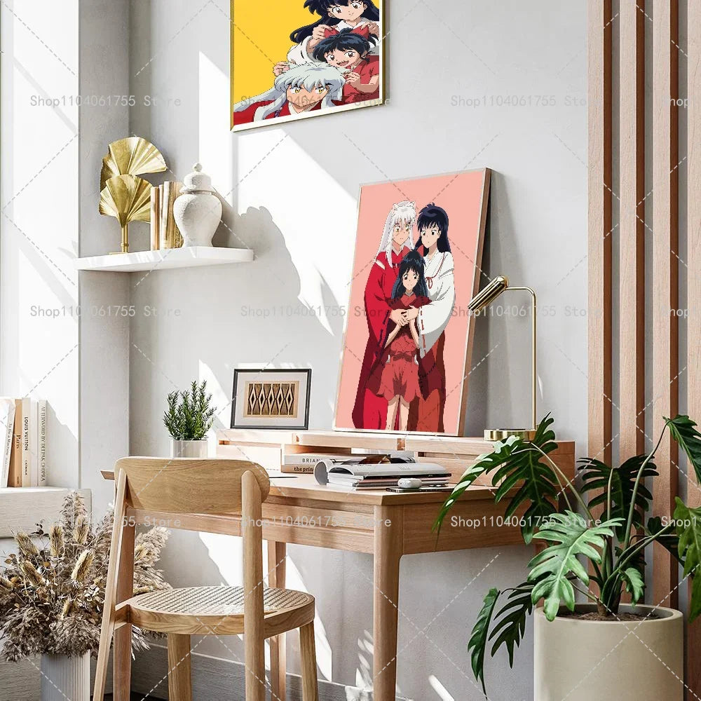 Inuyasha Anime Poster – Waterproof Self-Adhesive Wall Art Sticker