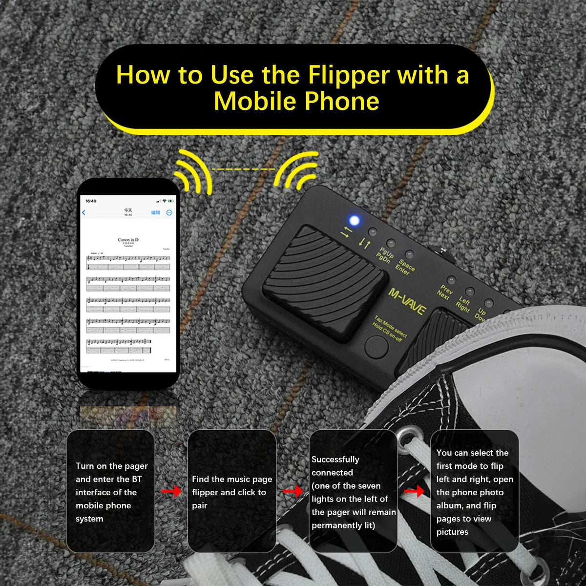 USB Rechargeable Musical Instrument Smart Phone Tablet M-VAVE Cube