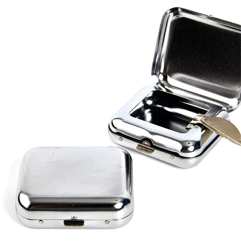 Portable Mini Metal Pocket Ashtray – Car & Outdoor Cigar