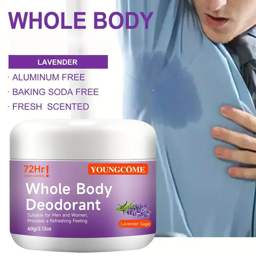 YOUNGCOME Natural Whole Body Deodorant Stick – Peach, 60g