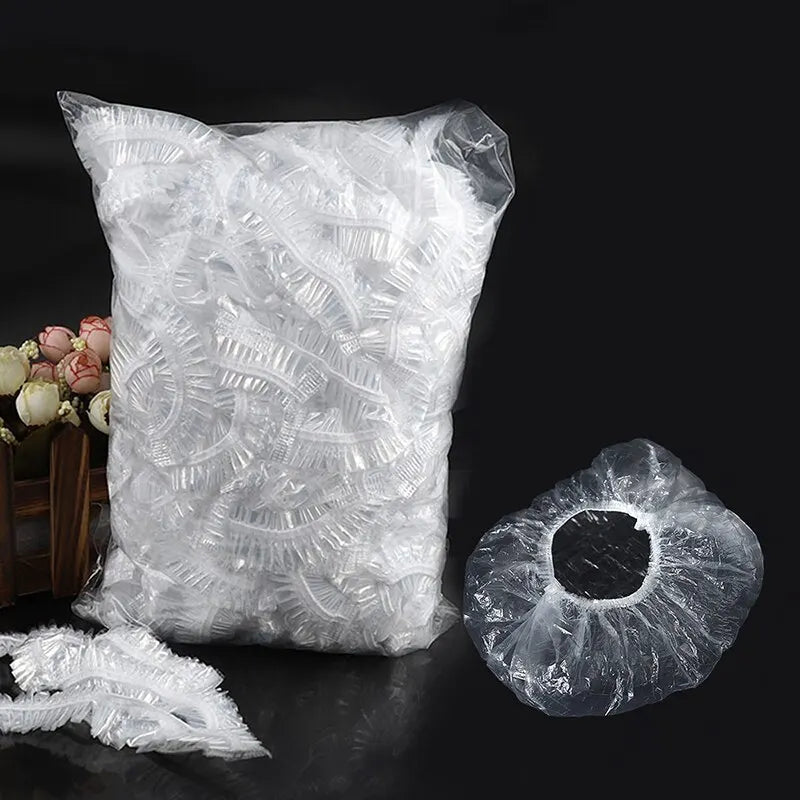 Shower Cap Head Elastic Plastic Thickened 42cm100pcs