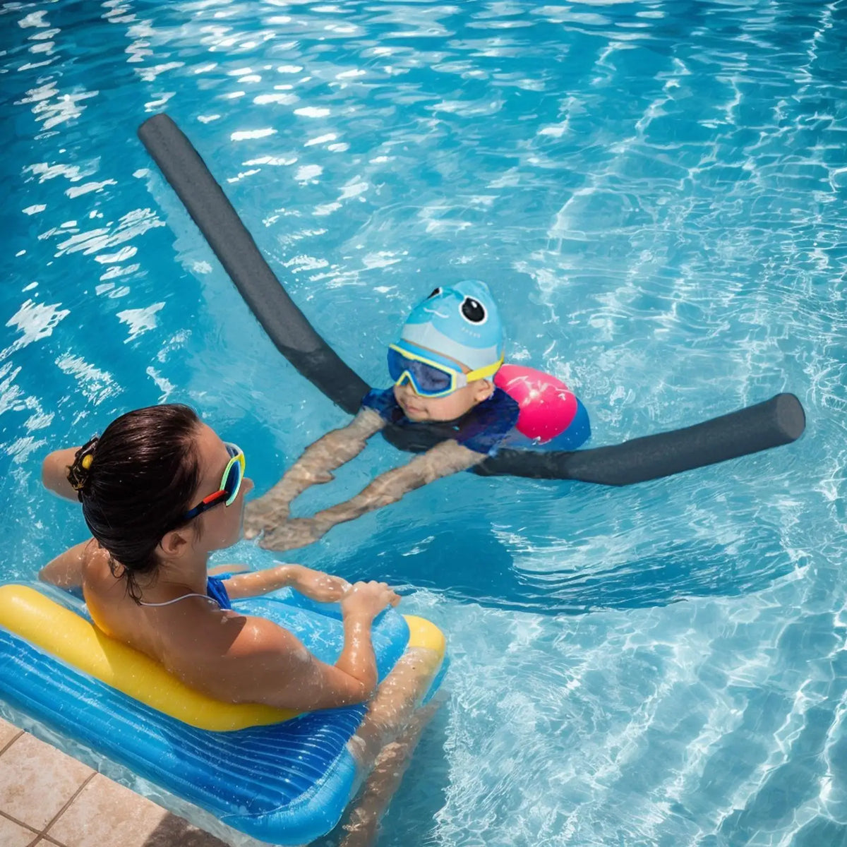 Pool Noodle Floating Swimming Training Device Exercise Aid Water