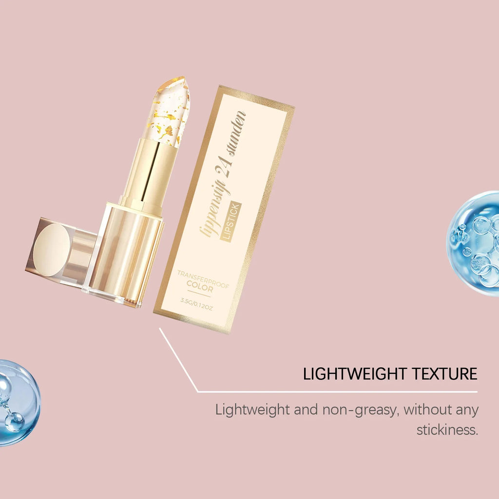 Gold Foil Color-Changing Lipstick | Hyaluronic Acid Lip Balm