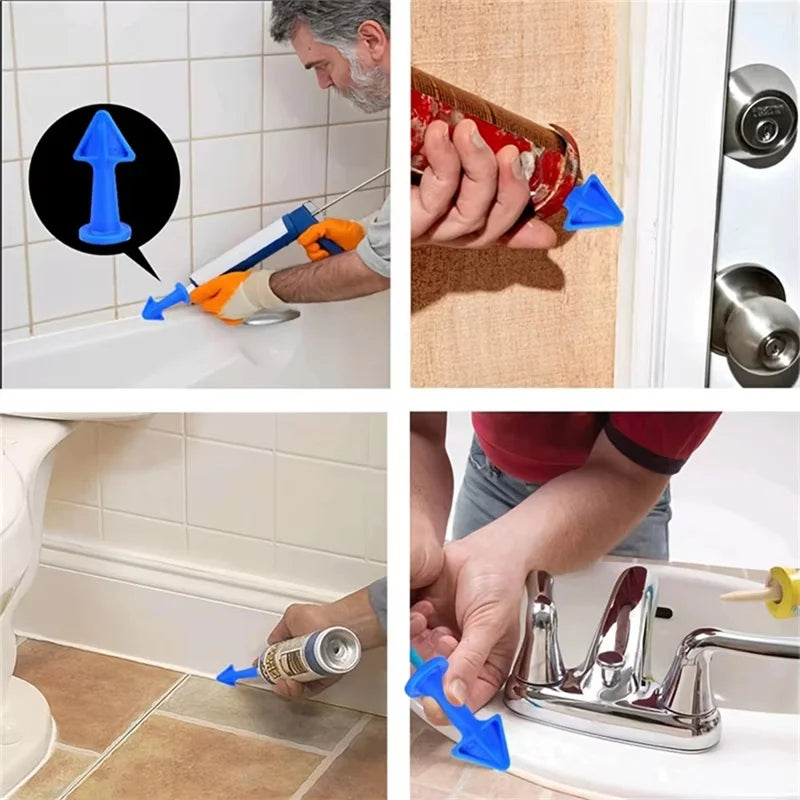 3-Piece Silicone Caulking Nozzle Kit (6.5R, 10R, 13R) Reusable