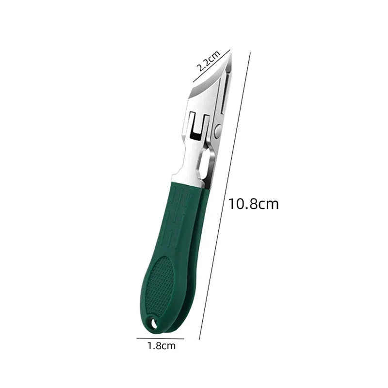 Curved Stainless Steel Nail Clipper – Anti-Splash Cuticle Trimmer