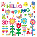 Spring Gel Clings Butterfly Flowers Window Decals Stickers Kids