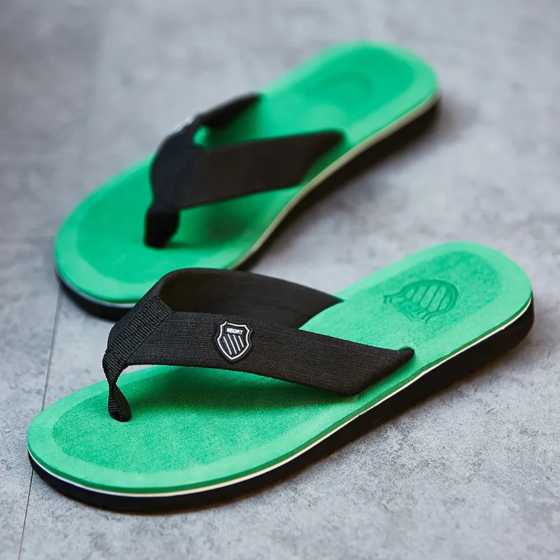 Men's Non-Slip Beach Flip Flops | EVA Summer Sandals & Slides