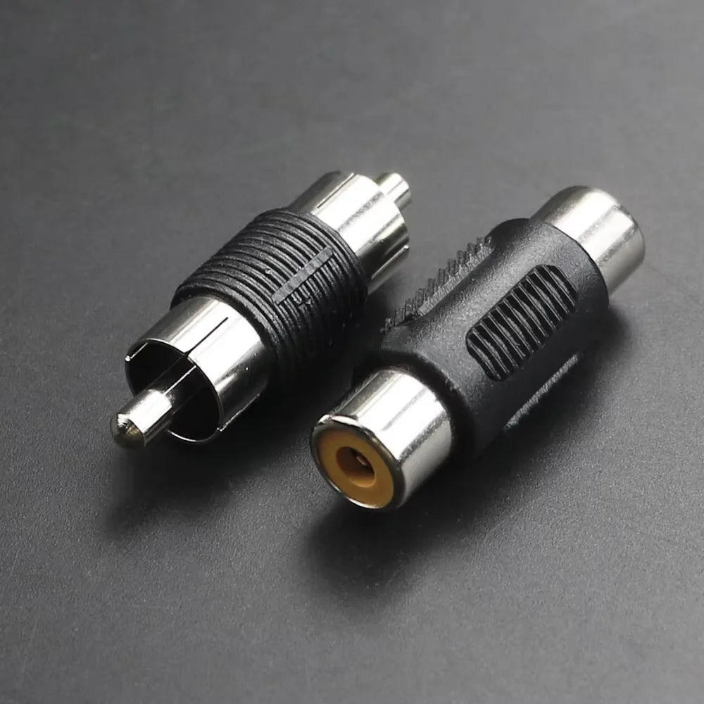 RCA Male Coupler Female Adapter AV Cable Plug Video Audio CCTV