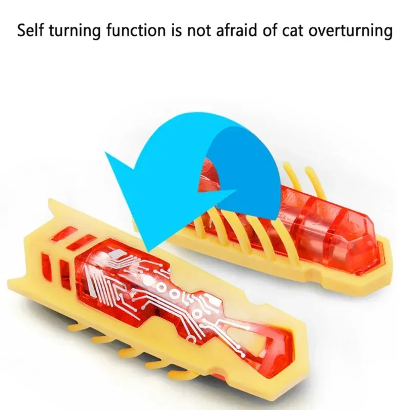 Electric Bug Cat Toy Automatic Flip Battery Operated Pet Dog Beetle