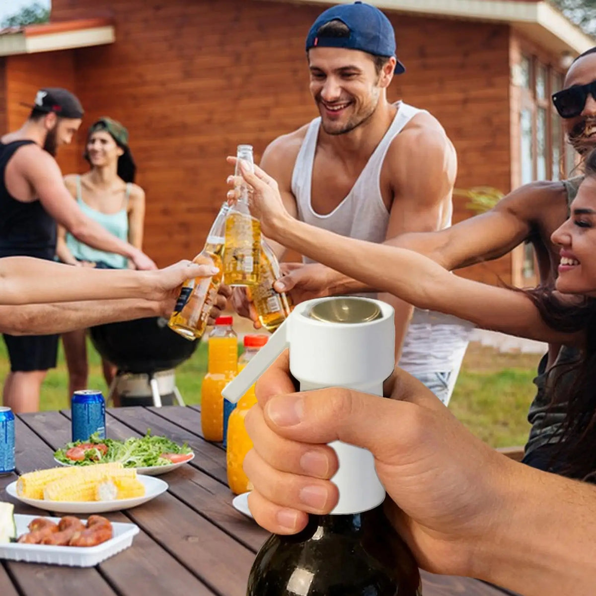 Ergonomic Beer Bottle Opener – Labour-Saving Lever Tool