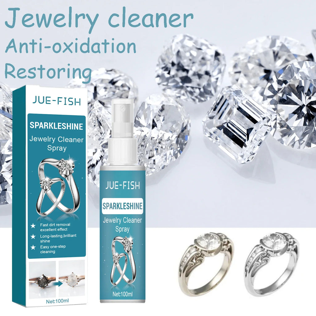 Jue-Fish 100ml Jewelry Cleaner Spray | Shine & Anti-Oxidation