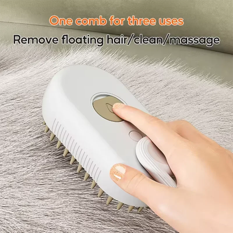 Pet Spray Massage Brush – Folding Grooming Comb for Cats & Dogs