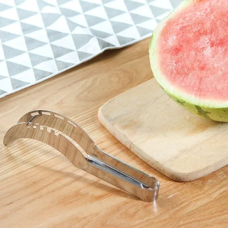 Stainless Steel Watermelon Slicer, Corer & Serving Clip