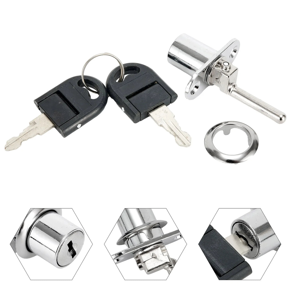 16 Cylinder Locks Cabinet Mailbox Lock Furniture Desk Drawer Cupboard
